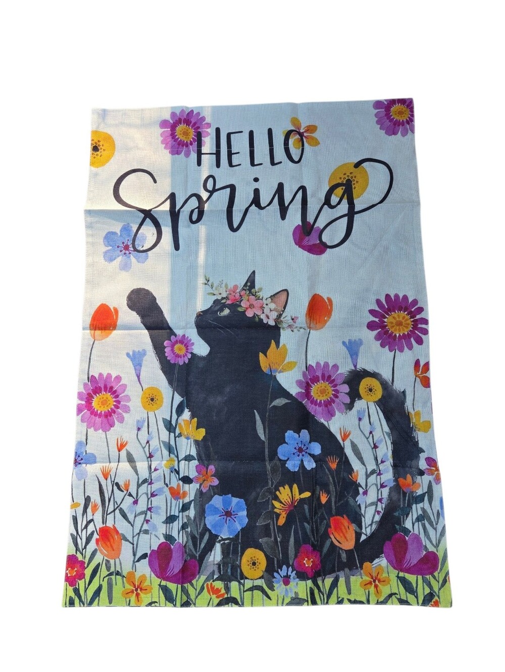 X-Large 28" x 40" Spring Cat House Flag